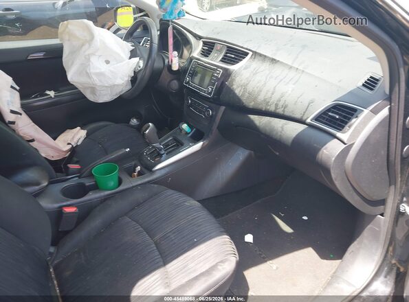 3N1AB7APXHY216378 2017 NISSAN SENTRA Black Вид салону спереду