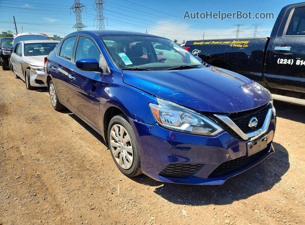 3N1AB7APXHY220219 2017 NISSAN SENTRA Blue წინა მარჯვენა