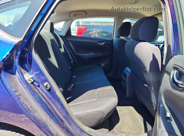 3N1AB7APXHY220219 2017 NISSAN SENTRA Blue უკანა სავარძლების ხედი
