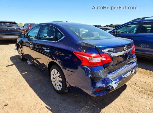 3N1AB7APXHY220219 2017 NISSAN SENTRA Blue უკანა მარცხენა