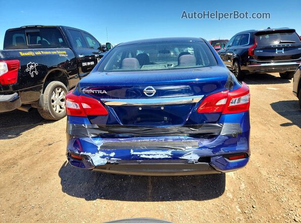 3N1AB7APXHY220219 2017 NISSAN SENTRA Blue უკანა ხედი