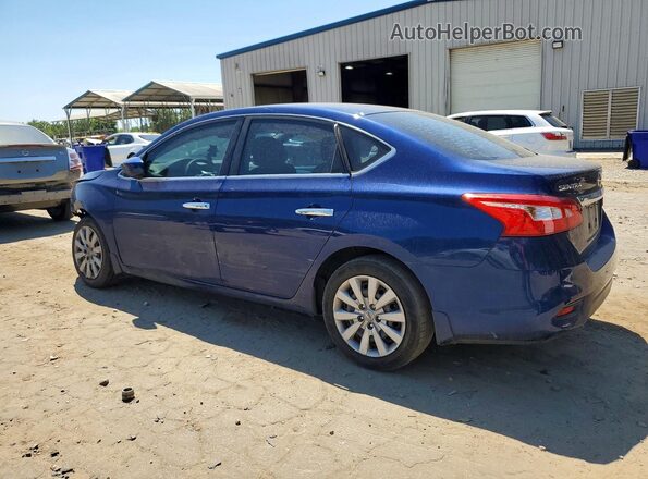 3N1AB7APXHY234492 2017 NISSAN SENTRA Blue Trasero izquierdo