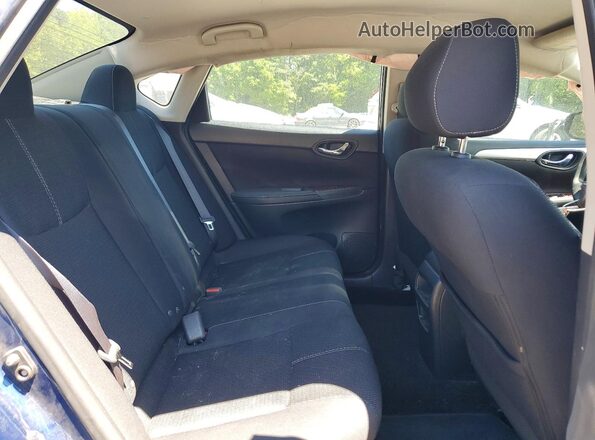 3N1AB7APXHY234492 2017 NISSAN SENTRA Blue Vista de los asientos traseros