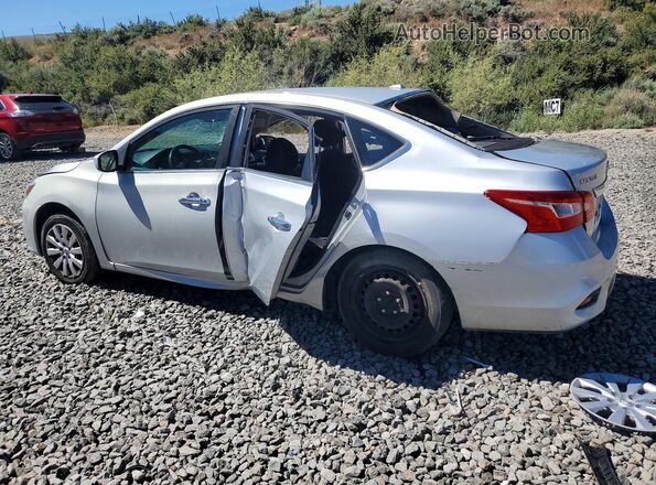 3N1AB7APXHY261546 2017 NISSAN SENTRA Серебряный Задняя левая четверть