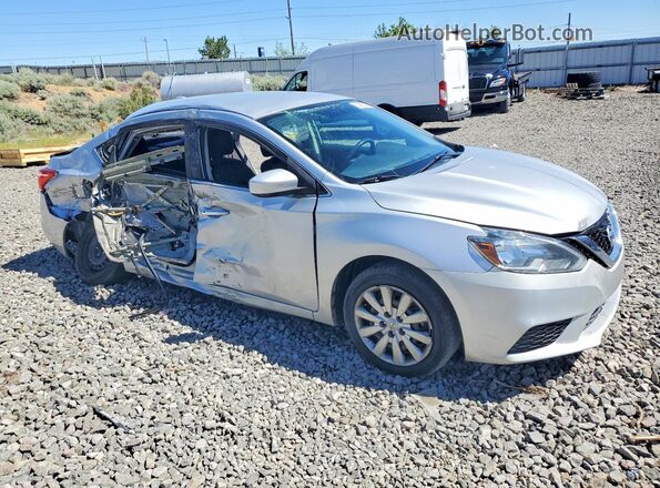 3N1AB7APXHY261546 2017 NISSAN SENTRA Серебряный Передняя правая четверть