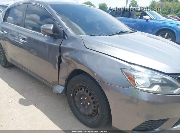 3N1AB7APXHY306436 2017 NISSAN SENTRA Gray Instrument cluster view