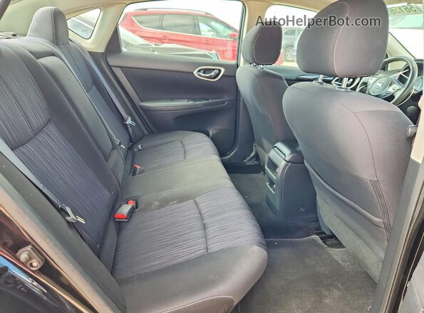 3N1AB7APXHY309062 2017 NISSAN SENTRA Black Widok tylnych siedzeń
