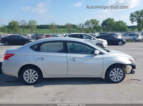 3N1AB7APXHY324998 2017 NISSAN SENTRA Silver Vista interior trasera