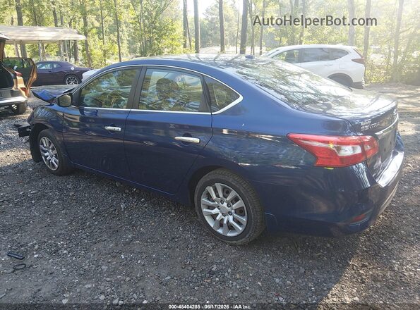3N1AB7APXHY331448 2017 NISSAN SENTRA Blue Trasero izquierdo