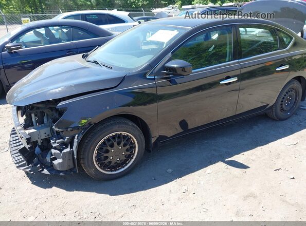 3N1AB7APXHY337234 2017 NISSAN SENTRA Black წინა მარცხენა ხედი სამი მეოთხედიდან