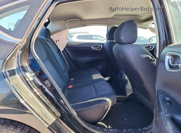 3N1AB7APXHY343289 2017 NISSAN SENTRA Black Rear seats view