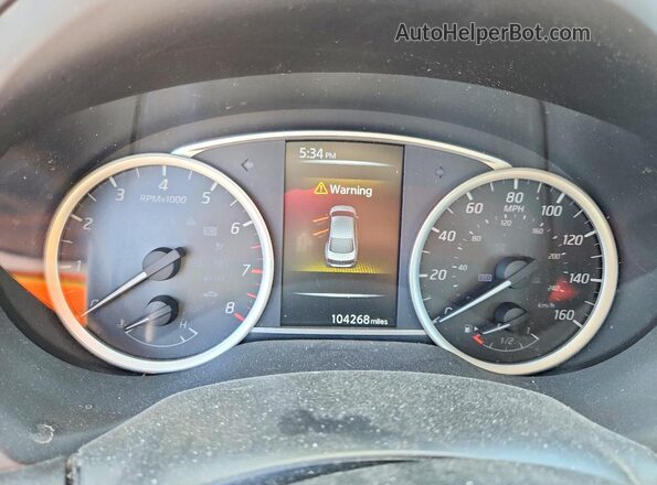 3N1AB7APXHY343289 2017 NISSAN SENTRA Black Instrument cluster view