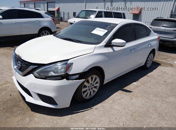 3N1AB7APXHY346144 2017 NISSAN SENTRA Белый Передняя левая четверть