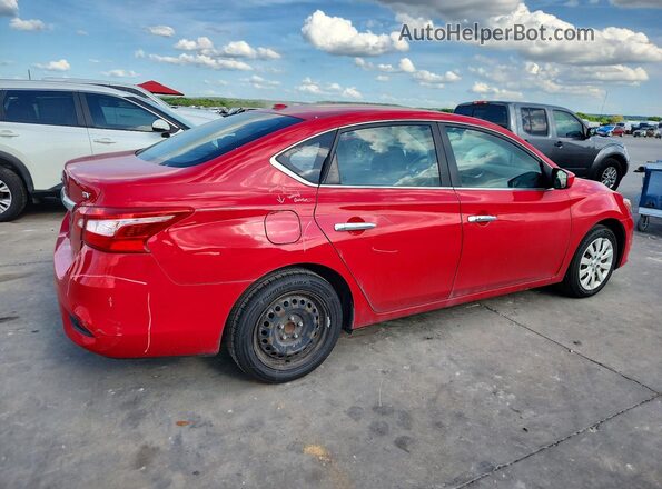 3N1AB7APXHY362375 2017 NISSAN SENTRA Красный Задняя правая четверть