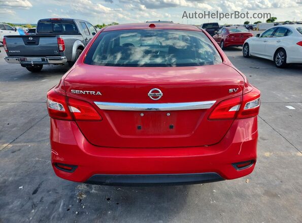 3N1AB7APXHY362375 2017 NISSAN SENTRA Красный Вид сзади