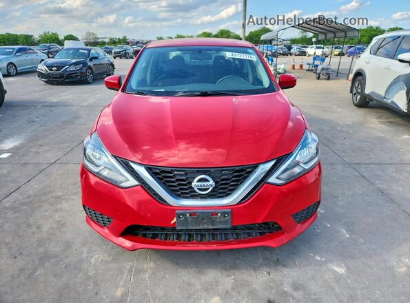 3N1AB7APXHY362375 2017 NISSAN SENTRA Красный Вид спереди