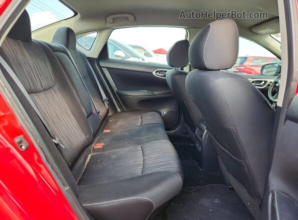 3N1AB7APXHY362375 2017 NISSAN SENTRA Красный Вид задних сидений