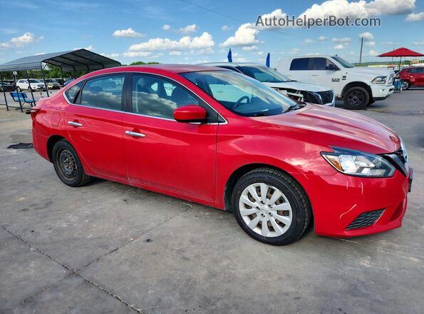 3N1AB7APXHY362375 2017 NISSAN SENTRA Красный Передняя правая четверть