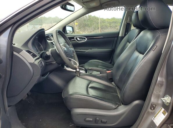 3N1AB7APXHY363123 2017 NISSAN SENTRA Серый Вид салона спереди