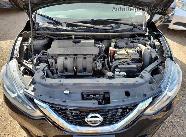 3N1AB7APXHY365650 2017 NISSAN SENTRA Черный Вид задней части салона