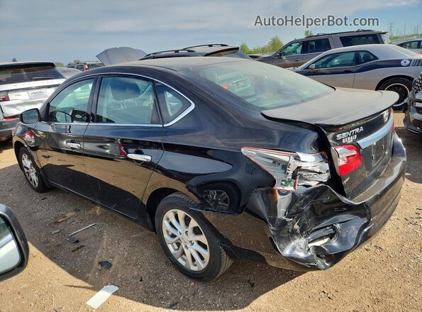 3N1AB7APXHY365650 2017 NISSAN SENTRA Черный Задняя левая четверть