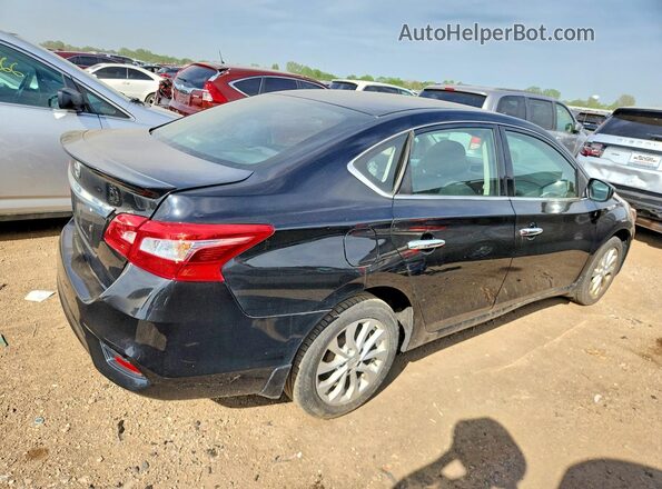 3N1AB7APXHY365650 2017 NISSAN SENTRA Черный Задняя правая четверть