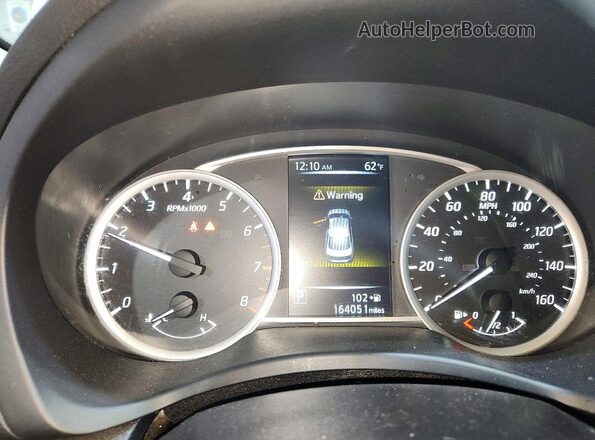 3N1AB7APXHY377586 2017 NISSAN SENTRA White Instrument cluster view