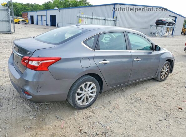 3N1AB7APXJL633180 2018 NISSAN SENTRA Charcoal Задня права чверть