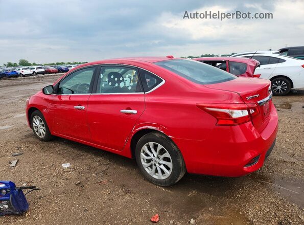 3N1AB7APXJL640792 2018 NISSAN SENTRA Red უკანა მარცხენა