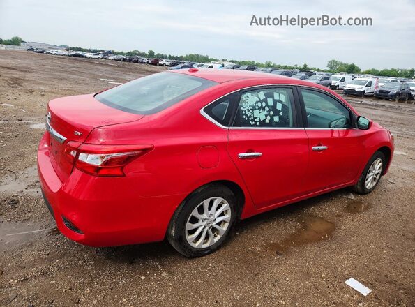3N1AB7APXJL640792 2018 NISSAN SENTRA Red უკანა მარჯვენა