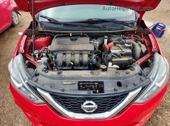 3N1AB7APXJL640792 2018 NISSAN SENTRA Red უკანა სალონის ხედი