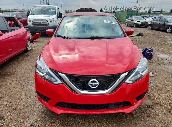 3N1AB7APXJL640792 2018 NISSAN SENTRA Red წინა ხედი