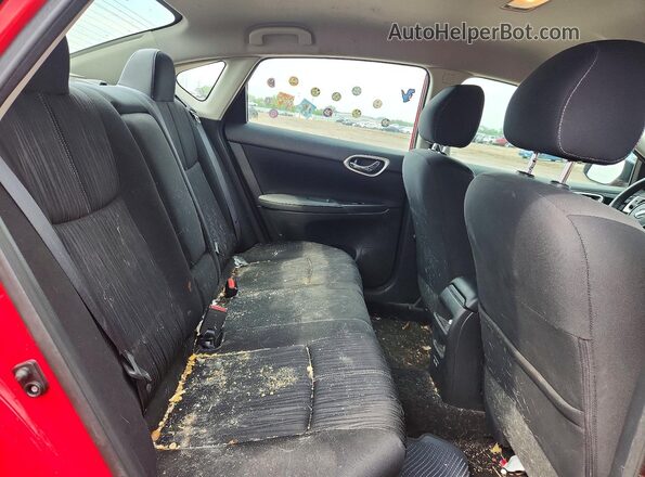 3N1AB7APXJL640792 2018 NISSAN SENTRA Red უკანა სავარძლების ხედი