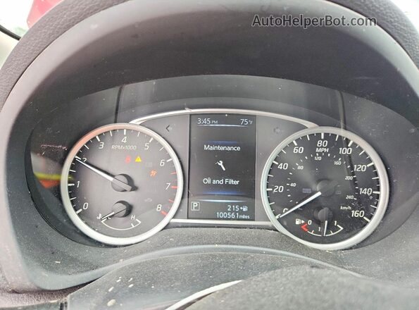 3N1AB7APXJL640792 2018 NISSAN SENTRA Red ხელსაწყოთა პანელის ხედი