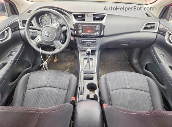 3N1AB7APXJL640792 2018 NISSAN SENTRA Red წინა პანელის ხედი