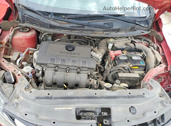 3N1AB7APXJL647144 2018 NISSAN SENTRA Red Vista interior trasera