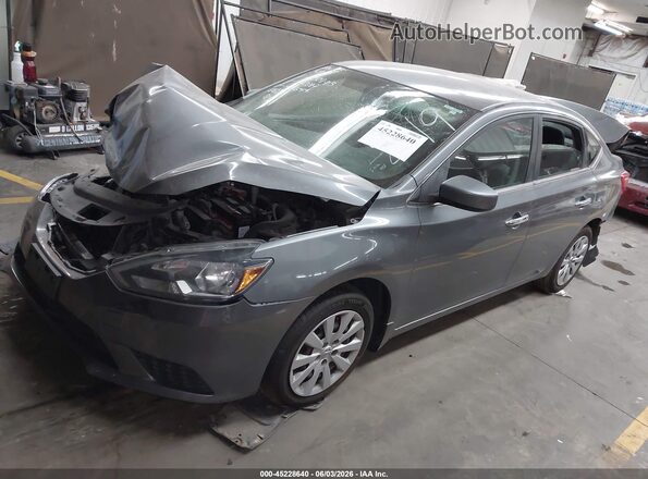 3N1AB7APXJY232943 2018 NISSAN SENTRA Gray Przód lewy