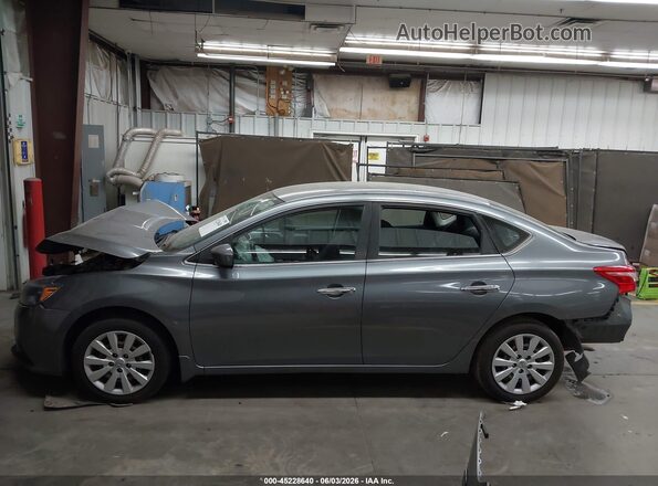 3N1AB7APXJY232943 2018 NISSAN SENTRA Gray Widok wnętrza 360 stopni