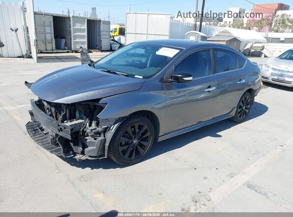 3N1AB7APXJY247619 2018 NISSAN SENTRA Gray Vista tres cuartos delantera izquierda