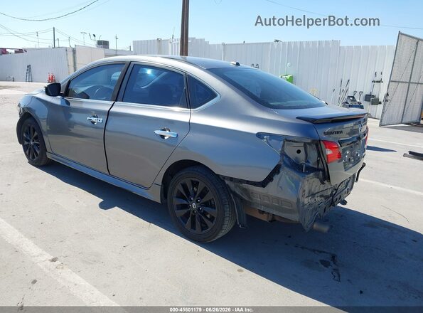 3N1AB7APXJY247619 2018 NISSAN SENTRA Gray Trasero izquierdo
