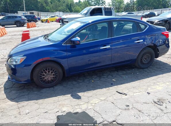 3N1AB7APXJY248284 2018 NISSAN SENTRA Blue Vista tres cuartos delantera izquierda