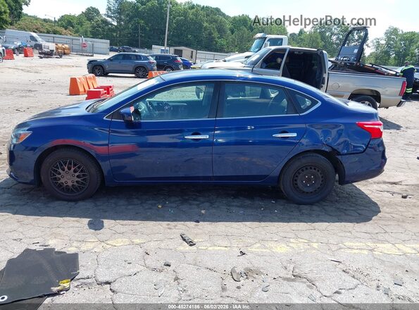 3N1AB7APXJY248284 2018 NISSAN SENTRA Blue Vista interior de 360 grados