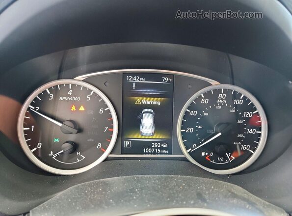 3N1AB7APXJY263500 2018 NISSAN SENTRA Gray Instrument cluster view