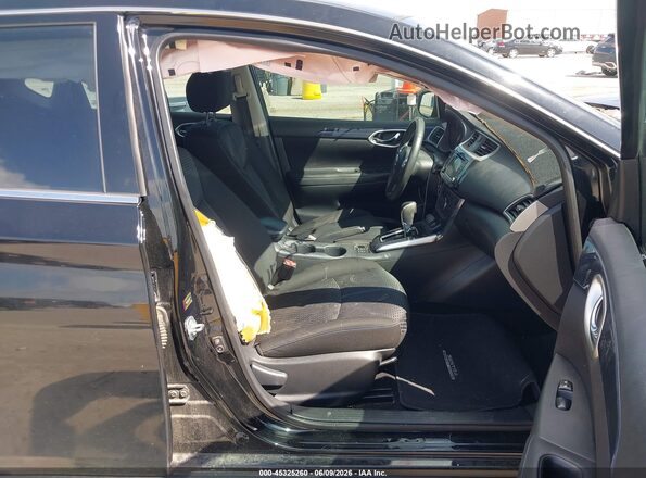 3N1AB7APXJY264307 2018 NISSAN SENTRA Black Widok wnętrza z przodu