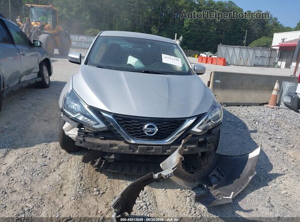 3N1AB7APXJY268602 2018 NISSAN SENTRA Silver წინა ხედი
