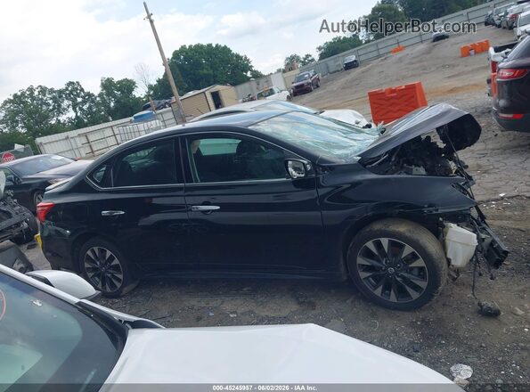 3N1AB7APXJY272553 2018 NISSAN SENTRA Black ხელსაწყოთა პანელის ხედი