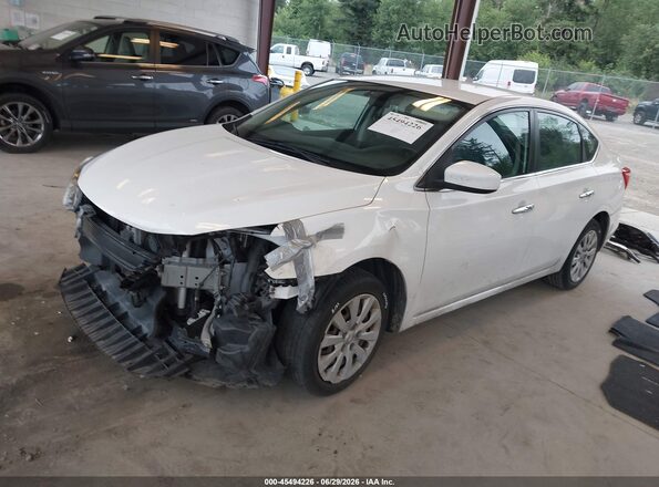 3N1AB7APXJY274416 2018 NISSAN SENTRA White წინა მარცხენა ხედი სამი მეოთხედიდან