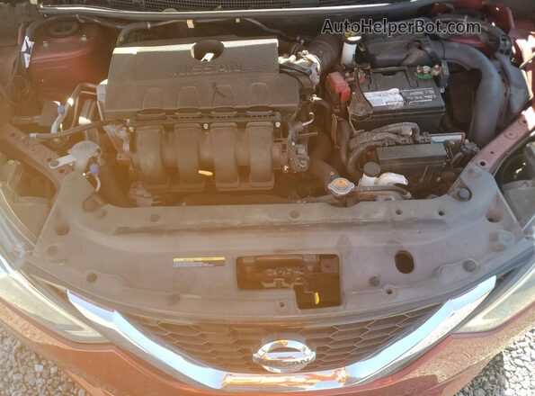 3N1AB7APXJY289689 2018 NISSAN SENTRA Burgundy Rear interior view