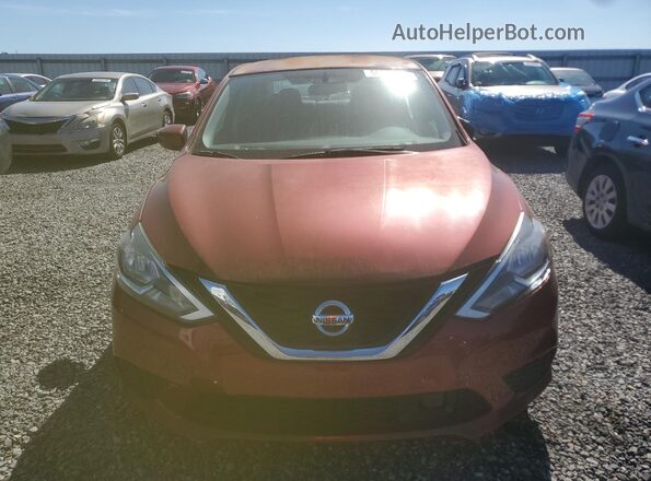3N1AB7APXJY289689 2018 NISSAN SENTRA Burgundy Front view