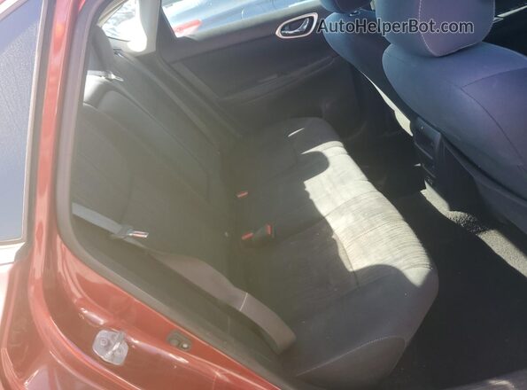 3N1AB7APXJY289689 2018 NISSAN SENTRA Burgundy Rear seats view